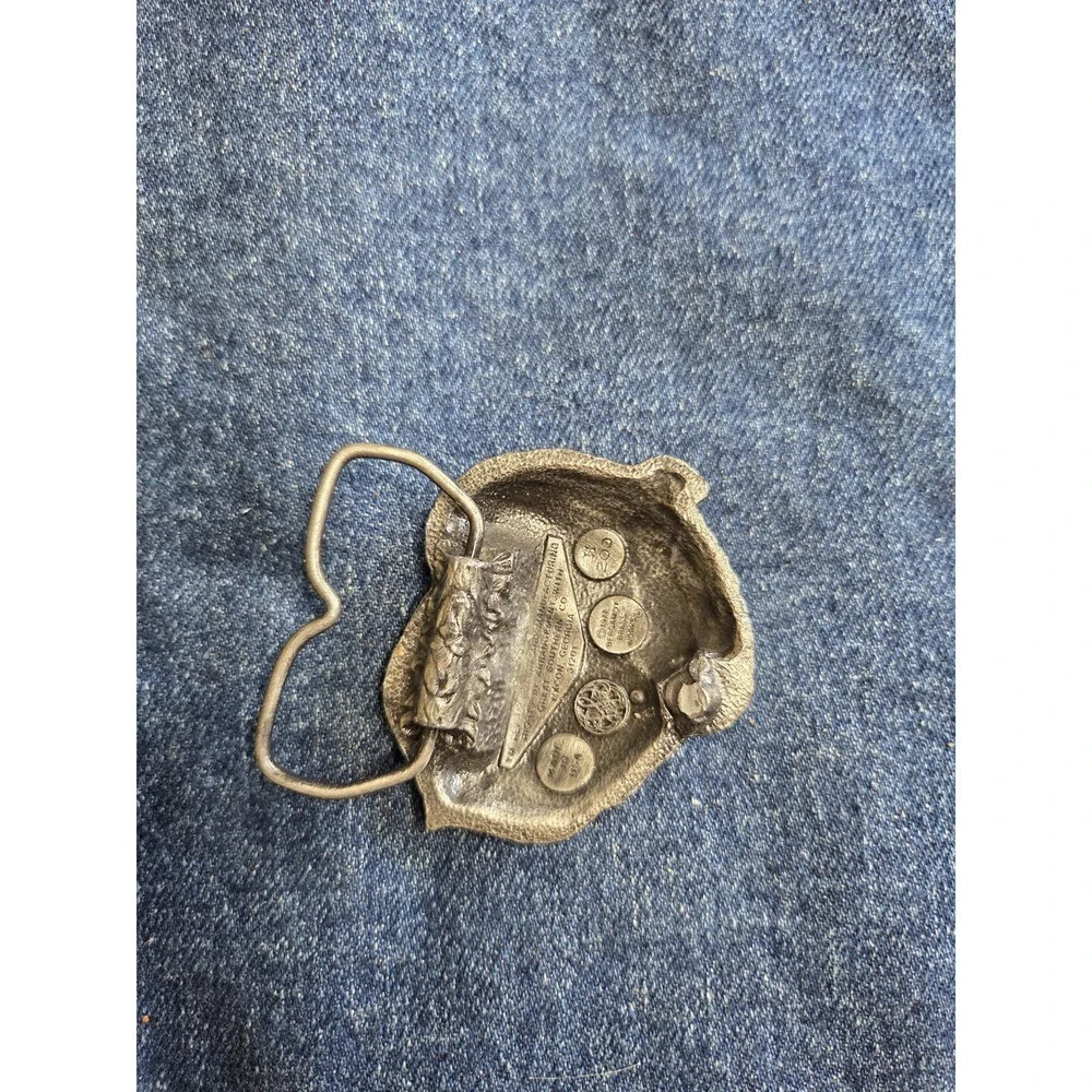 Vintage Black Oak Arkansas Band Bergamot Brass Belt Buckle - Rare